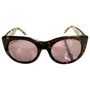 ANTHROPOLOGIE RAEN Durante Sunglasses  53[]21 140 Brindle Tortoise Cat Eye Overs